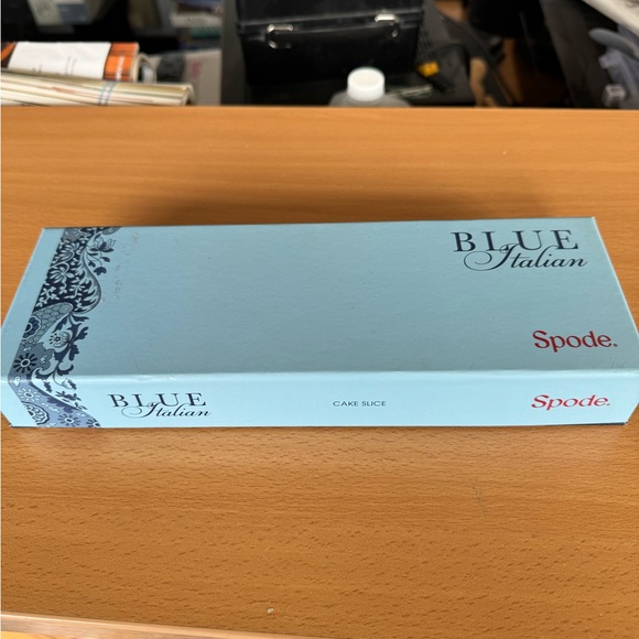 Blue Italian Spode Cake Slice New in Box - Picture 4 of 4